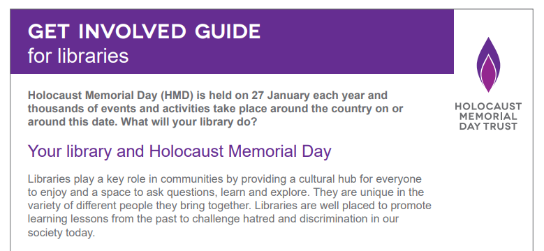 Your library and Holocaust Memorial Day