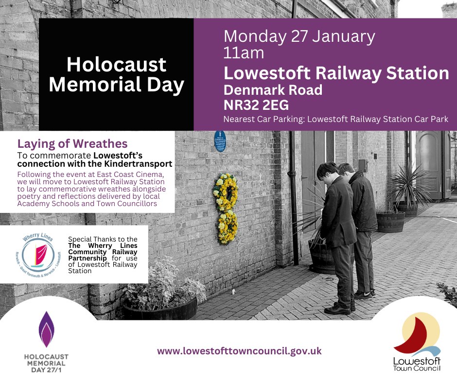 Lowestoft Town Council – Remembrance ceremony – HMD 2025