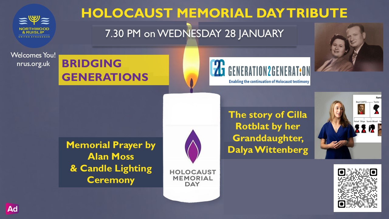 Northwood Ruilsip Synagogue - Gen2Gen Speaker - HMD 2026